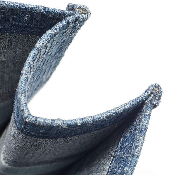 Dior Blue Oblique Denim Large Book Tote - Picture 8 of 9